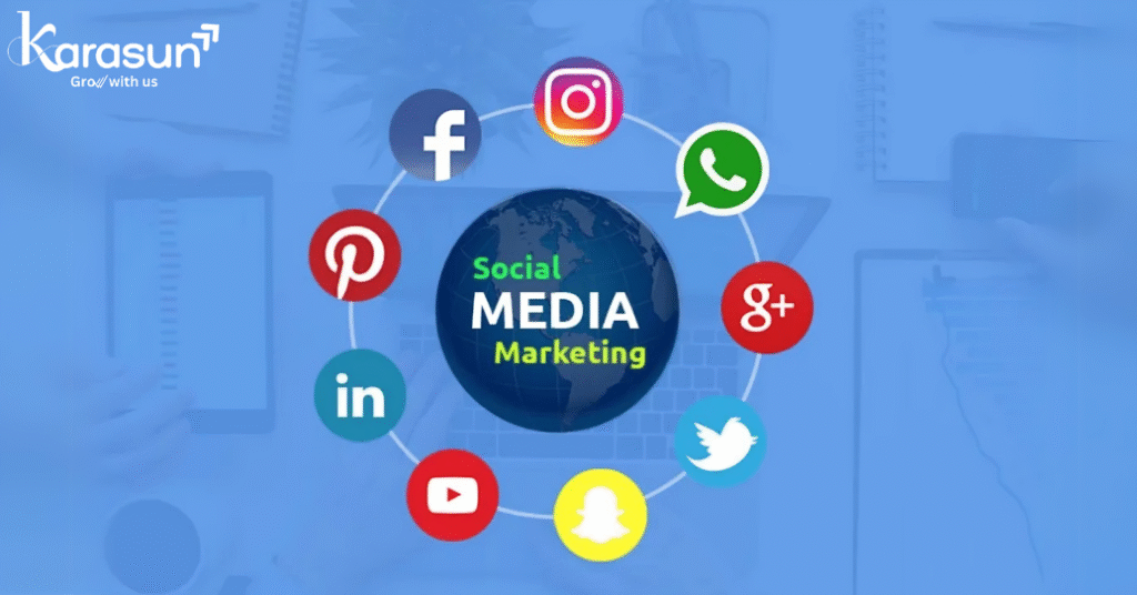 Social media marketing for brand engagement.